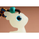 Buddha Stones Mini Cute Deer Glowstone Luminous Lucky Deer Energy Key Chain Phone Car Hanging Decoration Key Chain BS 4