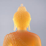 Buddha Stones Buddha Handmade Figurine Liuli Art Piece Serenity Statue Home Offering Decoration Decorations BS 11