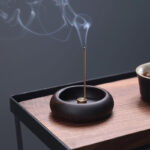 Buddha Stones Mini Ebony Wood Rosewood Meditation Healing Stick Incense Burner Decoration Incense Burner BS 1
