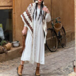 Buddha Stones Tibetan Striped Brown Beige Tassel Shawl Winter Cozy Travel Scarf Wrap Tibetan Shawl BS 9