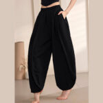 Buddha Stones Simple Design Trousers Sports Fitness Yoga Women's Yoga Pants Pants BS 21