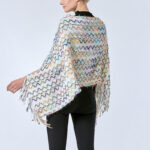 Buddha Stones Tibetan Colorful Striped Shawl Tassels Pullover Winter Cozy Travel Scarf Wrap Tibetan Shawl BS 34