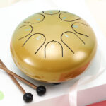 Buddha Stones Steel Tongue Drum Sound Healing Meditation Yoga Drum Kit Drum Kit BS Yellow