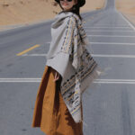 Buddha Stones Tibetan Shawl Colorful Geometry Winter Cozy Travel Scarf Wrap Tibetan Shawl BS 27