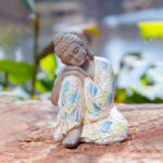 Buddha Stones Meditating Zen Buddha Serenity Resin Statue Figurine Home Decoration Decorations BS 17
