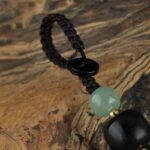 Buddha Stones PiXiu Jade Peace Buckle Abundance Wealth Key Chain Key Chain BS 10