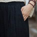 Buddha Stones Retro Wide Leg Pants Casual Women's Yoga Pants With Pockets Wide Leg Pants BS 23