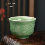 Buddha Stones Trees Pavilion Mountains Rivers Pine Ceramic Teacup Kung Fu Tea Cup Cup BS Mountains And Rivers 8cm*5.5cm*130ml