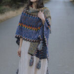Buddha Stones Tibetan Shawl Soft Warm Knitting Cloak Winter Tibetan Tassel Scarf Tibetan Shawl BS 4