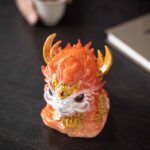 Buddha Stones Color Changing Small Kirin Resin Tea Pet Home Figurine Decoration Decorations BS 22