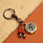 Buddha Stones 12 Chinese Zodiac Blessing Wealth Fortune Keychain Key Chain BS Rat