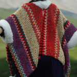 Buddha Stones Tibetan Multicolored Striped Shawl Winter Cozy Travel Scarf Wrap Tibetan Shawl BS 42
