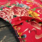 Buddha Stones Ethnic Style Northeast Red Flower Peony Print Cotton Linen Lace Up Jacket 10