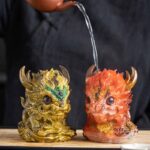 Buddha Stones Color Changing Small Kirin Resin Tea Pet Home Figurine Decoration Decorations BS 15