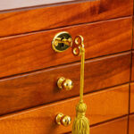 Buddha Stones Retro Solid Wood Jewelry Box Four-Layer Wooden Jewelry Storage Box Jewelry Box BS 18