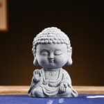 Buddha Stones Meditation Praying Buddha Compassion Serenity Home Decoration Decorations BS Buddha Raises Hand 6.7*4.5*9.5cm