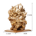 Buddha Stones Lion Statue Strength Resin Home Office Decoration Decorations BS 13