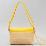 Buddha Stones Hamsa Elephant Flower Straw Woven Crossbody Bag Shoulder Bag Handbag Crossbody Bag BS 6