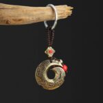 Buddha Stones Good Luck Fortune Copper Wealth Key Chain Key Chain BS Copper