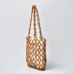 Buddha Stones Hand-woven Wooden Beads Shoulder Bag Handbag Shoulder Bag BS 1