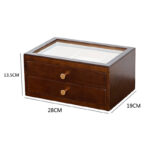 Buddha Stones Retro Solid Wood Jewelry Box Jewelry Storage Box With Drawer Jewelry Box BS 16