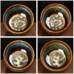 Buddha Stones Lotus Dragon Phoenix Koi Fish Chinese Jianzhan Ceramic Teacup Kung Fu Tea Cup 110ml Jian Zhan Tea Cup BS 17