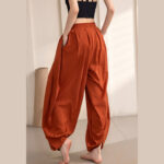 Buddha Stones Simple Design Trousers Sports Fitness Yoga Women's Yoga Pants Pants BS 1