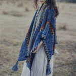 Buddha Stones Tibetan Shawl Soft Warm Knitting Cloak Winter Tibetan Tassel Scarf Tibetan Shawl BS 3