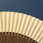 Buddha Stones Lotus Dragonfly Wild Geese Plum Blossom Handheld Silk Bamboo Folding Fan 22.5cm 6