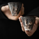 Buddha Stones Lotus Flower Shape Zen Ceramic Teacup Kung Fu Tea Cup 50ml Cup BS 3
