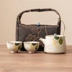 Buddha Stones Hand Painted Small Osmanthus Rabbit Ceramic Teacup Kung Fu Tea Cup 40ml Cup BS 9