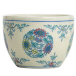 Buddha Stones Koi Fish Arowana Peony Sunflower Ceramic Teacup Kung Fu Tea Cup 60ml Cup BS 14
