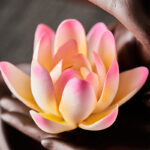Buddha Stones Lotus Bergamot Healing Incense Burner Incense Burner BS 3
