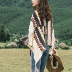 Buddha Stones Tibetan Colorful Striped Shawl Tassels Cozy Warm Travel Scarf Wrap Tibetan Shawl BS 4