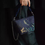 Buddha Stones Small Bamboo Leaves Butterfly Peony Flowers Magpie Metal Chain Crossbody Bag Shoulder Bag Handbag Handbags BS 1