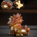 Buddha Stones Color Changing Small PiXiu Resin Tea Pet Wealth Home Figurine Decoration Decorations BS 7