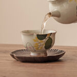 Buddha Stones Hand Painted Small Osmanthus Rabbit Ceramic Teacup Kung Fu Tea Cup 40ml Cup BS 3
