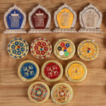 Buddha Stones Tibetan Om Mani Padme Hum Peace Phone Ring Bracket Universal Phone Holder Decorations Decorations BS 1