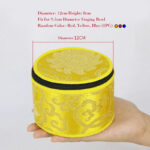 Buddha Stones Tibetan Singing Bowl Storage Bag with Zipper Closure Decoration Decorations BS 12cm(Random Color)