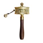 Buddha Stones Tibetan Prayer Wheel Six True Words Sandalwood Healing Decoration Decorations BS 7