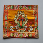 Buddha Stones Prayer Altar Mat Healing Meditation Vajra Auspicious Symbols Prayer Altar BS The Chintamani Jewel Yellow