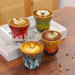 Buddha Stones Vintage Kiln Change Design Ceramic Coffee Mug Tea Cup 150ml Coffee Mug BS 21