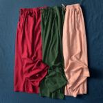 Buddha Stones Plain Wide Leg Pants Dance Women's Yoga Pants With Pockets Wide Leg Pants BS 69