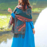 Buddha Stones Tibetan Vine Leaves Pattern Design Shawl Cozy Travel Scarf Wrap Tibetan Shawl BS 27
