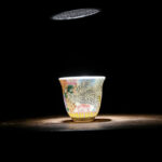 Buddha Stones Dragon Phoenix Flowers Ceramic Teacup Kung Fu Tea Cup 50ml Cup BS 10