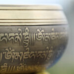 Buddha Stones Tibetan Sound Bowl Handcrafted for Focus and Meditation Peaceful Happiness Singing Bowl Set Singing Bowl BS 8
