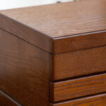 Buddha Stones Retro Wooden Jewelry Box Three-Layer Jewelry Storage Box Jewelry Box BS 10