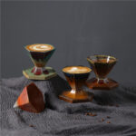 Buddha Stones Hexagon Design Ceramic Tea Coffee Mug Coffee Cup With Base 170ml Coffee Mug BS 1