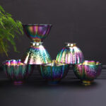 Buddha Stones Rainbow Color Jianzhan Ceramic Teacup Kung Fu Tea Cup Bowl Jian Zhan Tea Cup BS 13