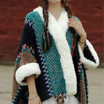 Buddha Stones Tibetan Multicolored Striped Shawl Winter Cozy Travel Scarf Wrap Tibetan Shawl BS 30